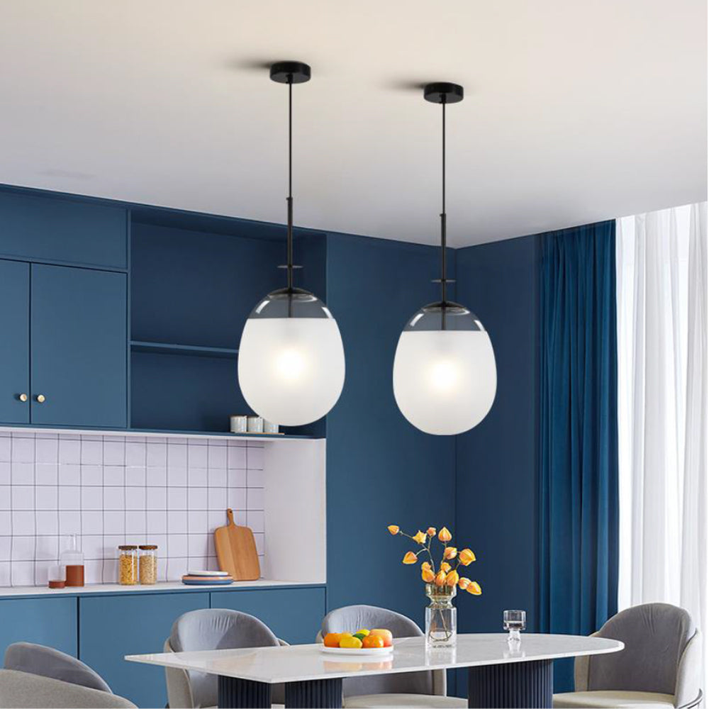 Black String Glass Decorative Light