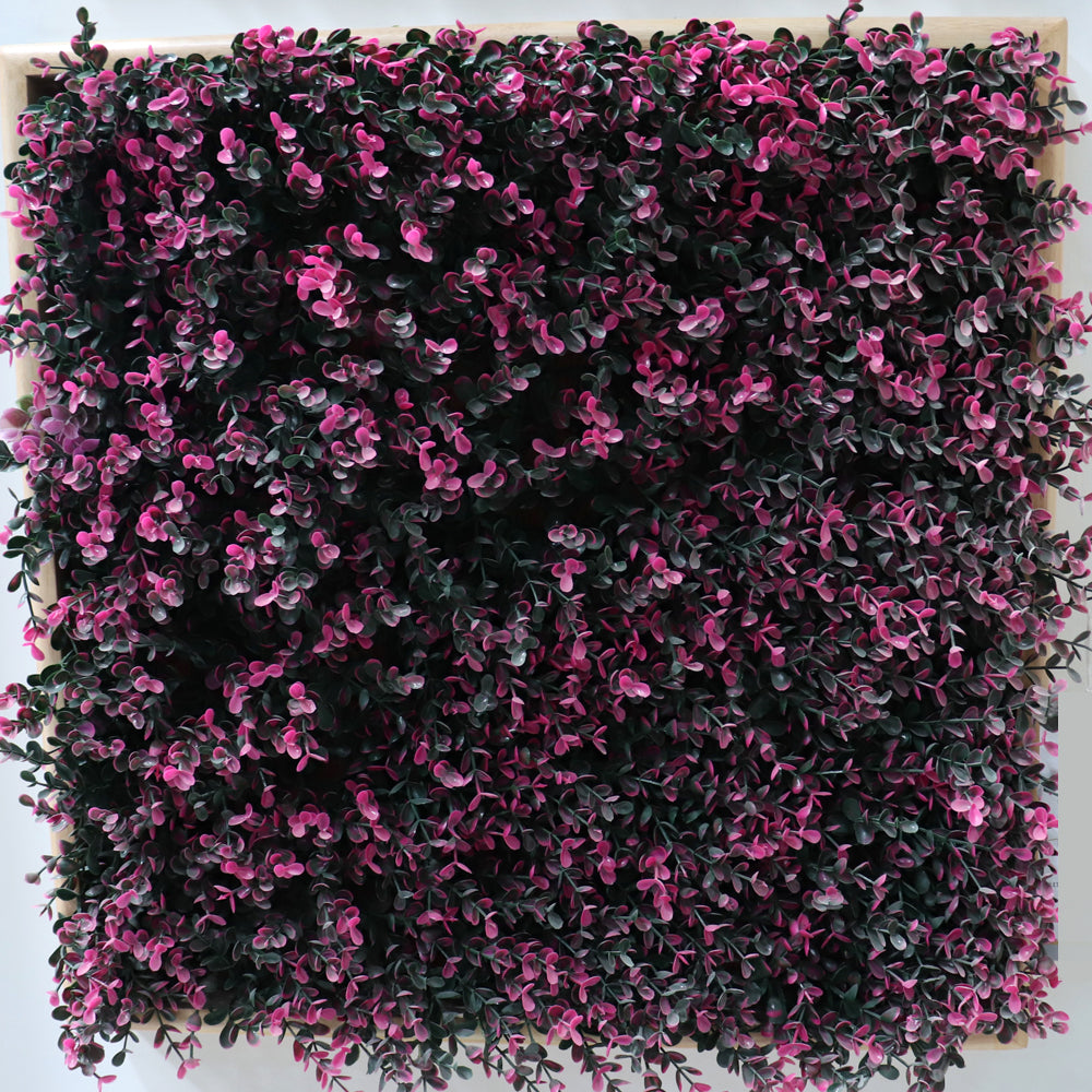Light pink Square Mat vertical Green Wall
