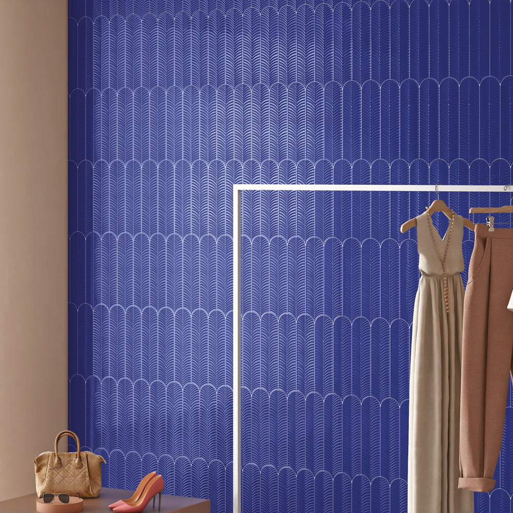 FEATHER INDIGO BLUE TILES