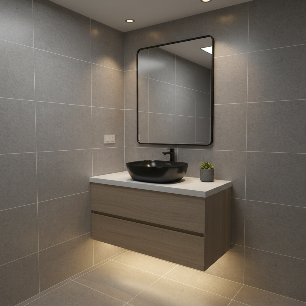 AMAZON (Matte Black) -TOP WASH BASIN