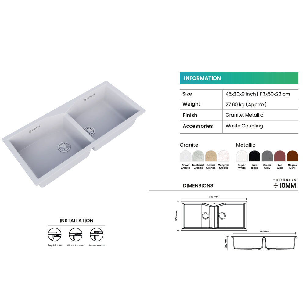 Granite Scania Quartz Sink