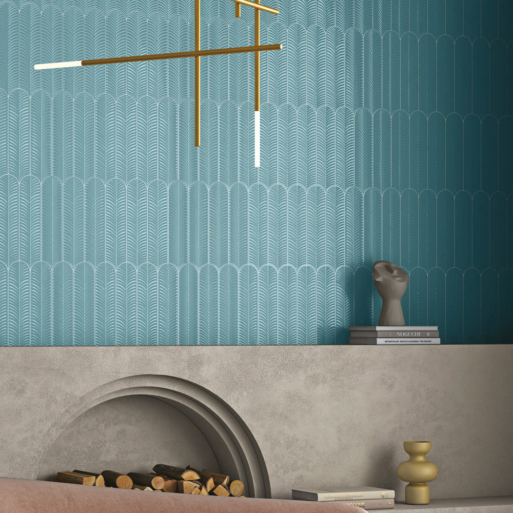 FEATHER AQUA MIST TILES