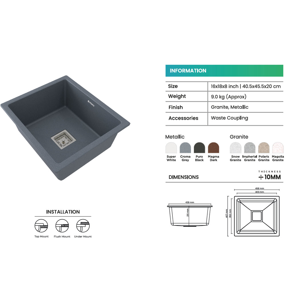 Granite Novo Quartz Sink