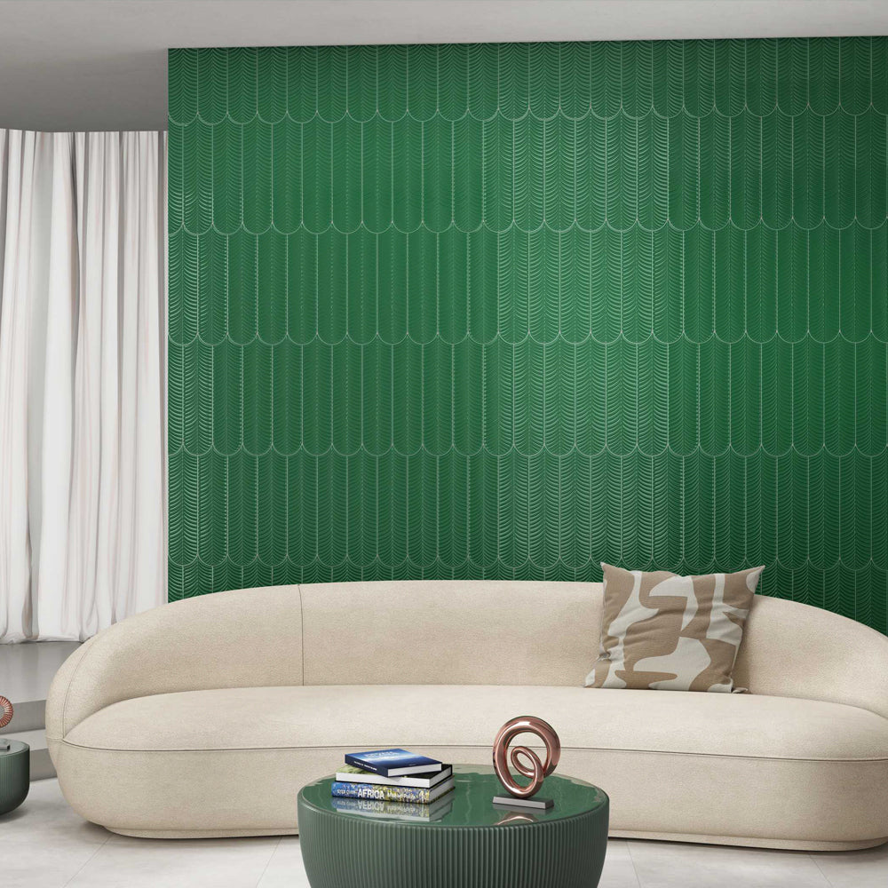 FEATHER EMERALD SHINE TILES