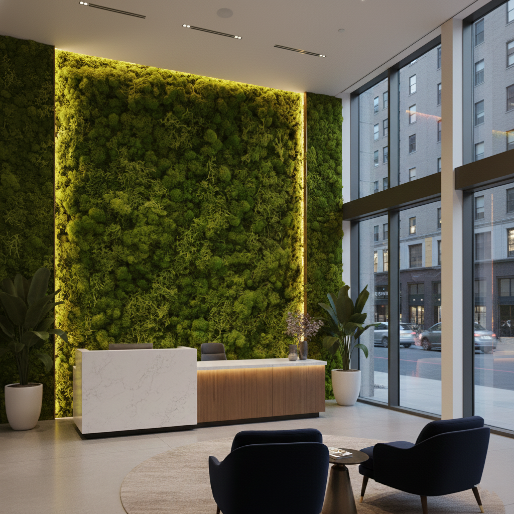 Green Square Mat vertical Green Wall