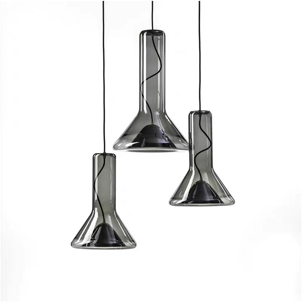 Black With Smoke Grey Finish Decorative Light