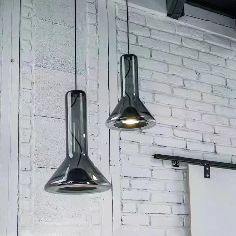 Black With Smoke Grey Finish Decorative Light