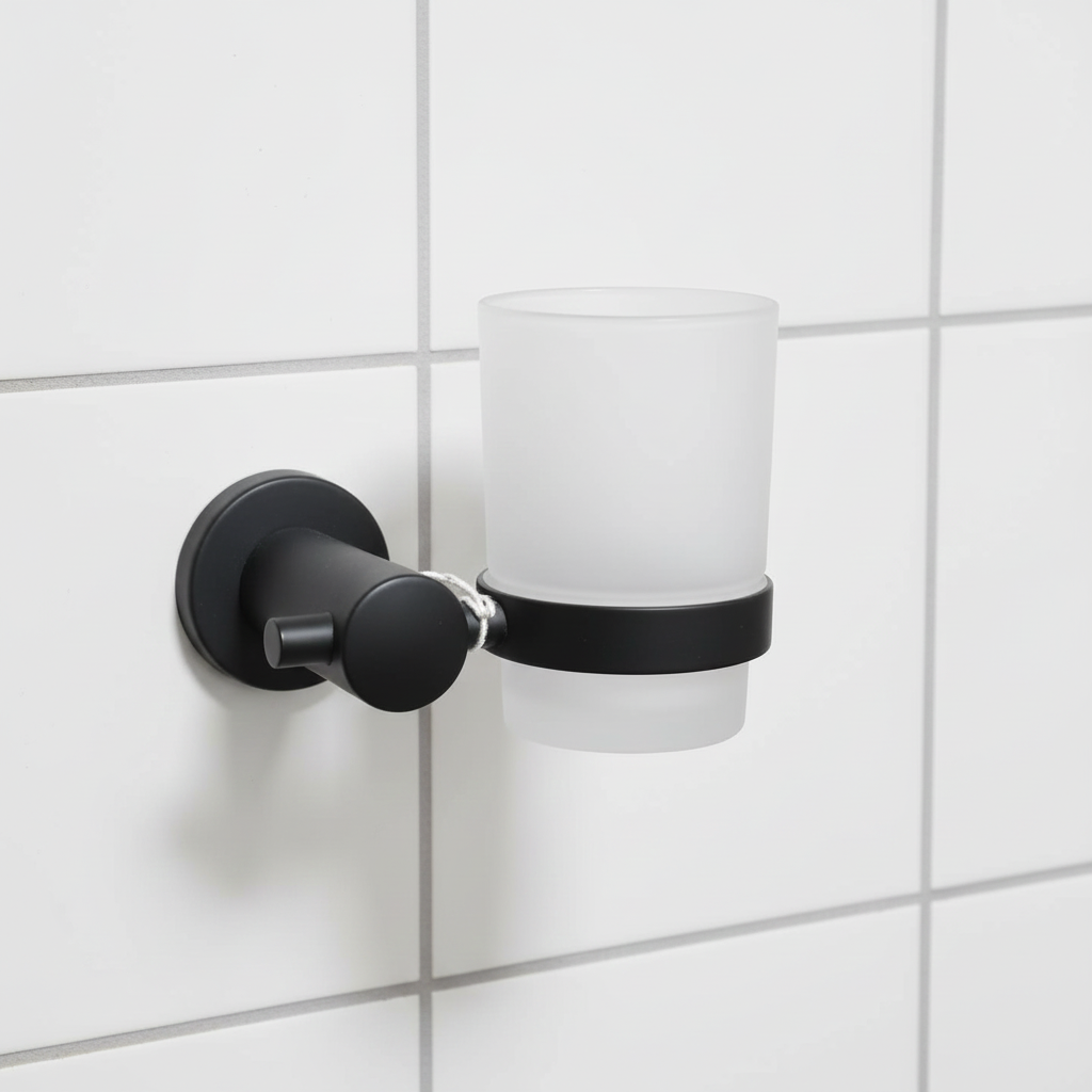 Matte Black Finish Tumbler Holder-8738
