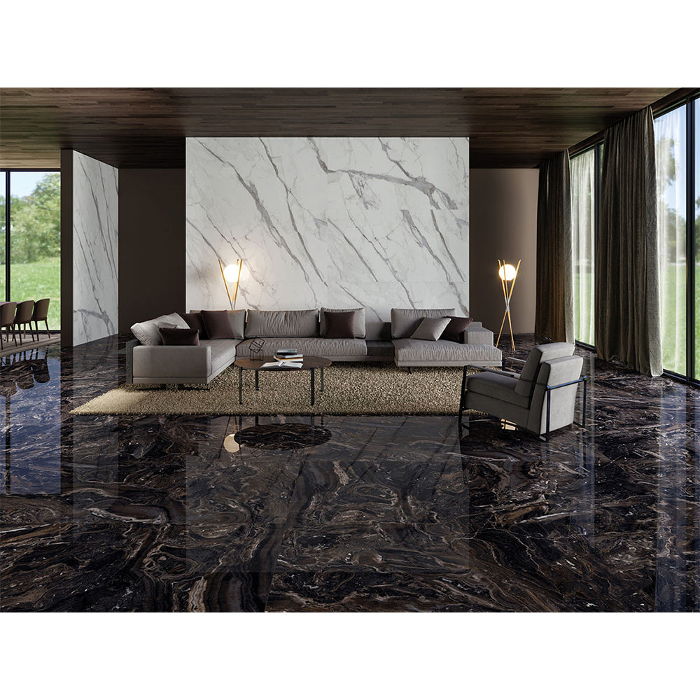 EXPLOSION BLACK HIGH GLOSS TILE