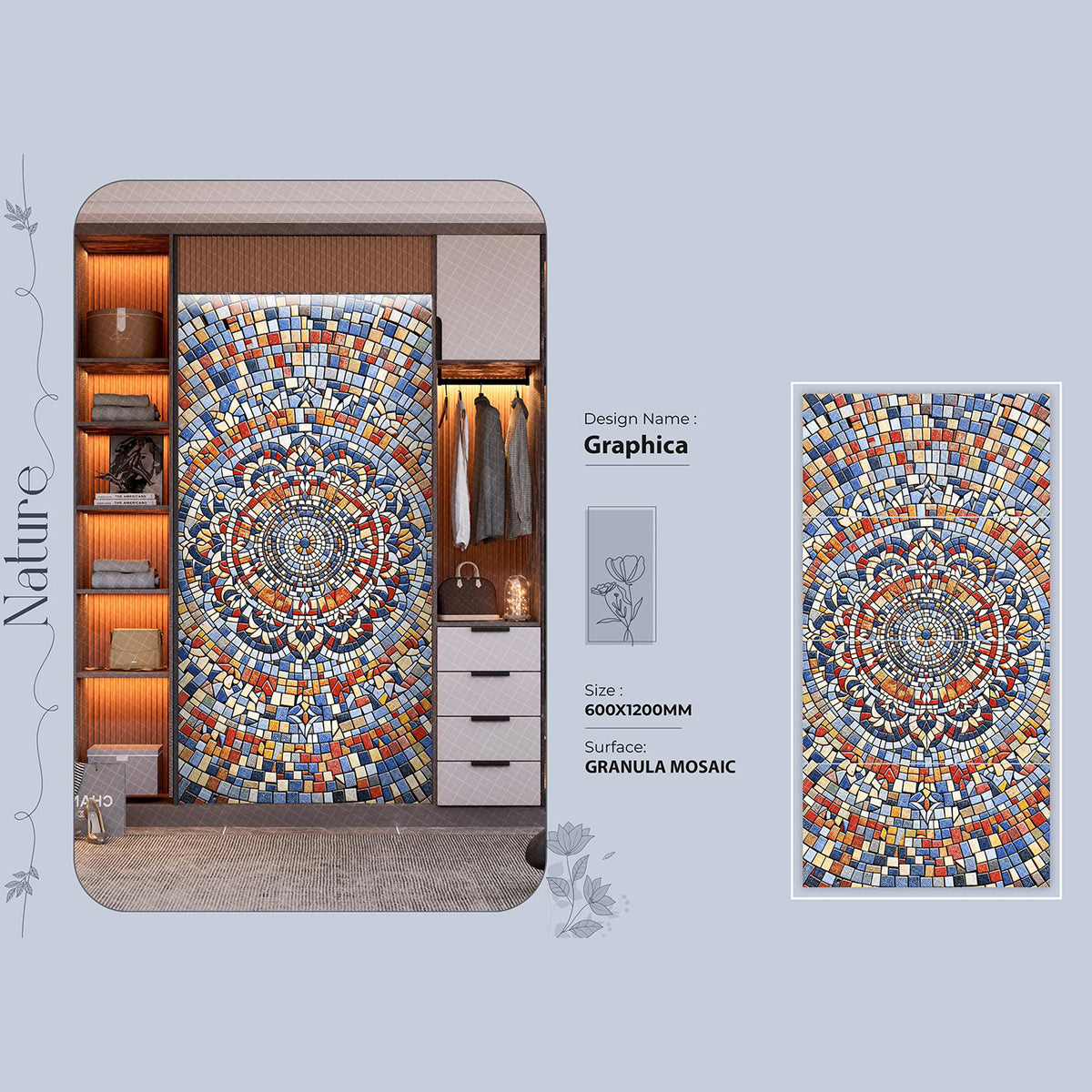 Graphica Granula Mosaic Tile