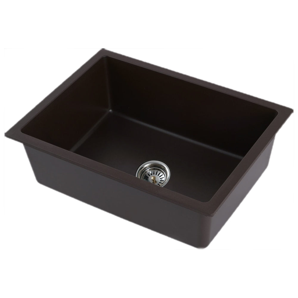 Snow Granite Coral Quartz Sink