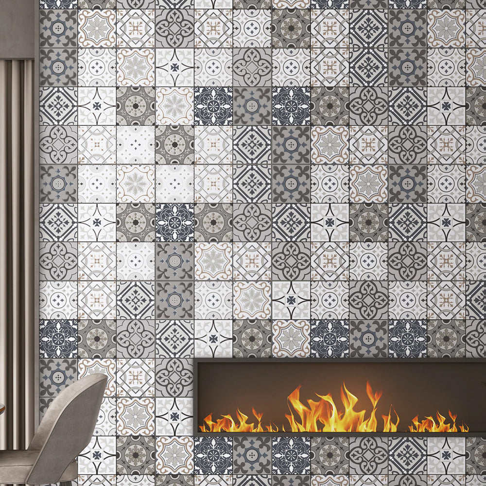 Bizzare Grey Moroccan series tile