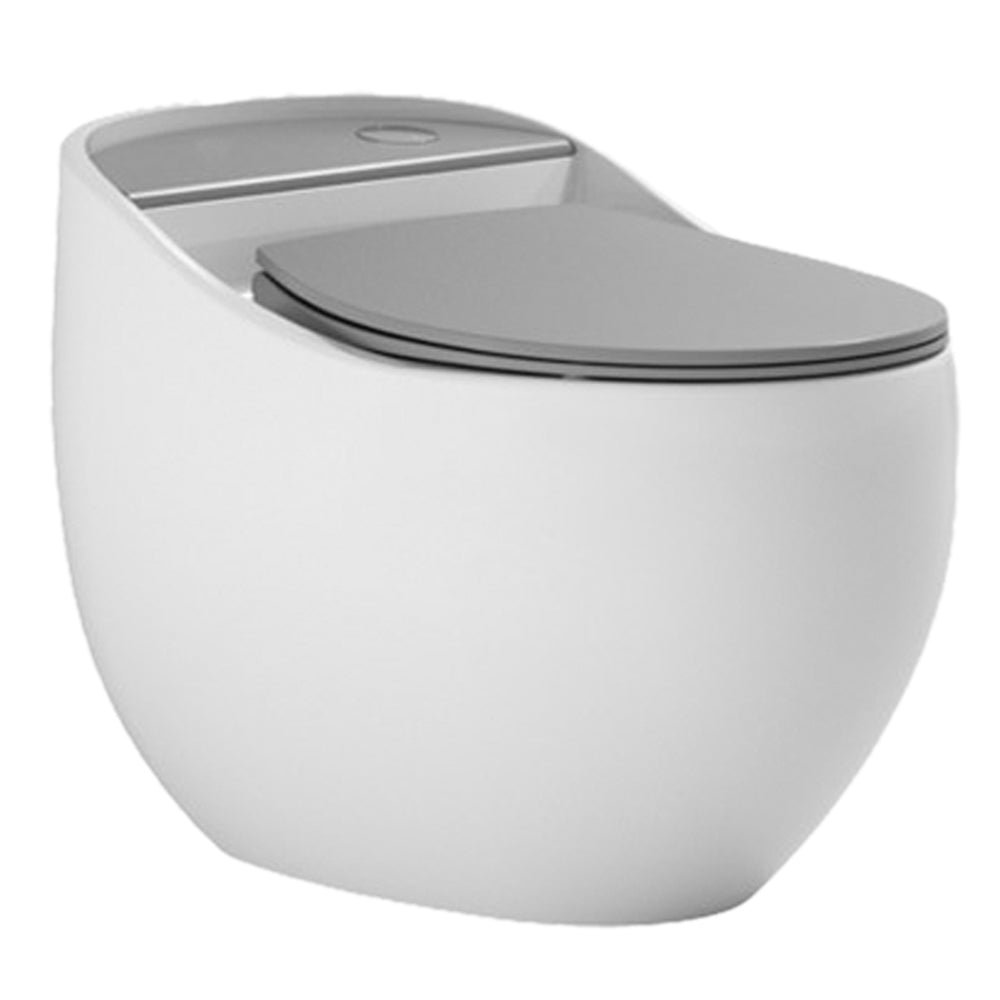 WHITE & GREY GLOSSY ONE PIECE WASH DOWN