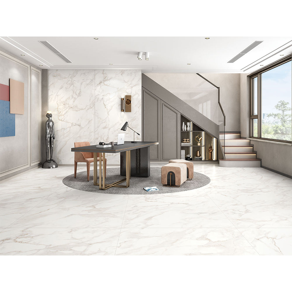 CALACATTA SUPER WHITE POLISHED TILE