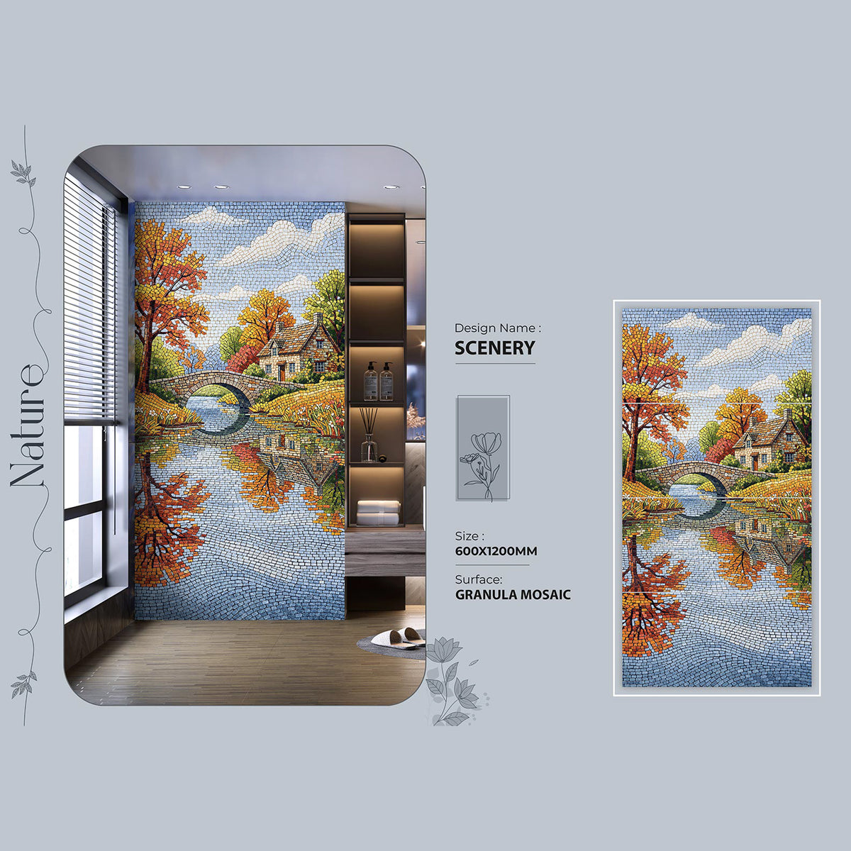 Scenery Granula Mosaic Tile