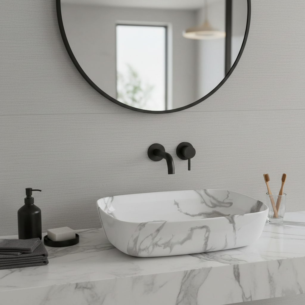 Glossy Marble Designer Wash Basin