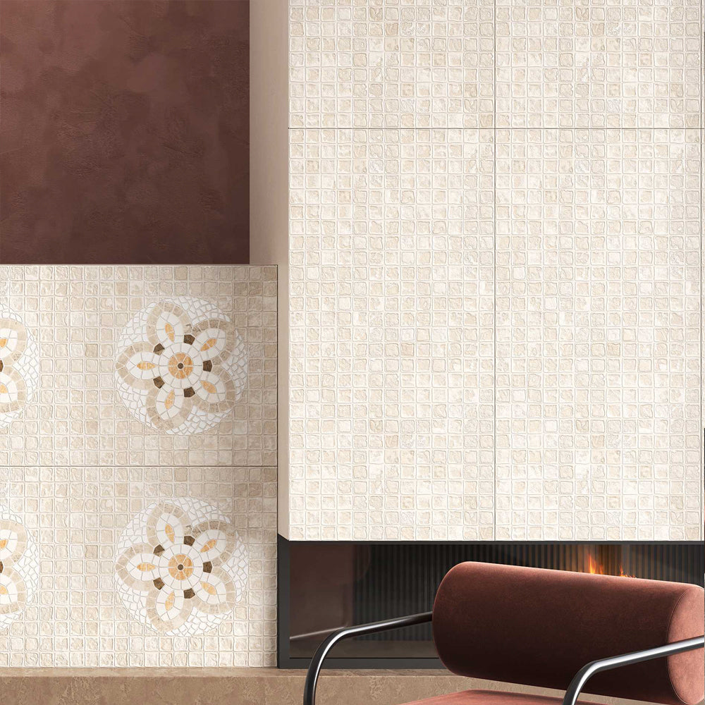 Flowerico Beige & Decor Tile