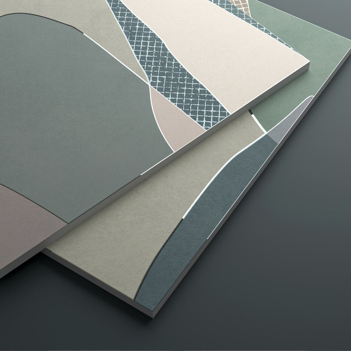 Shapes Gray Tile