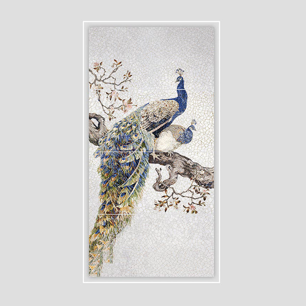 Peafowl bird Granula Mosaic Tile
