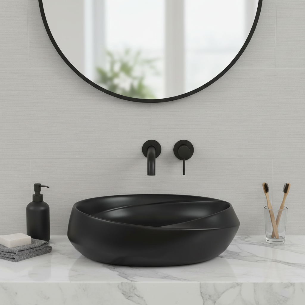 Matt Black Designer Wash Basin