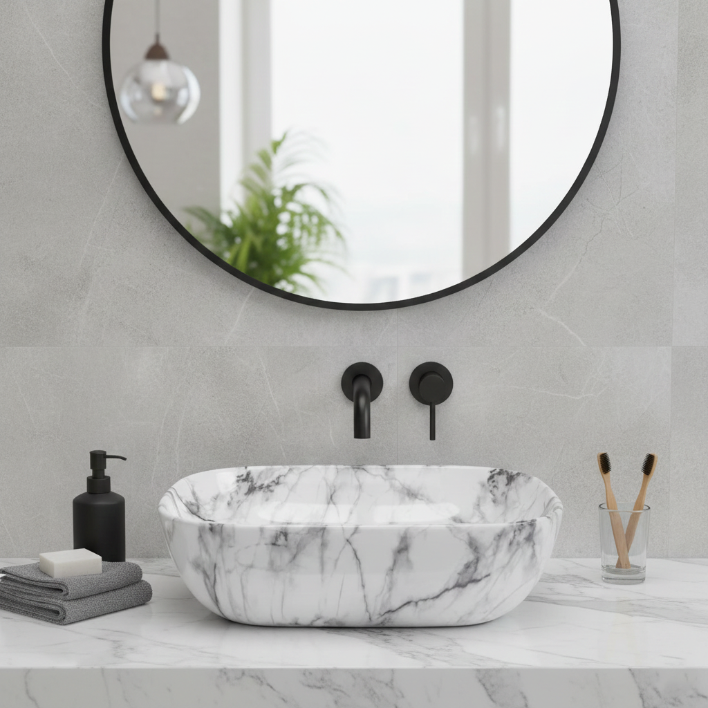 Glossy Marble Designer Wash Basin