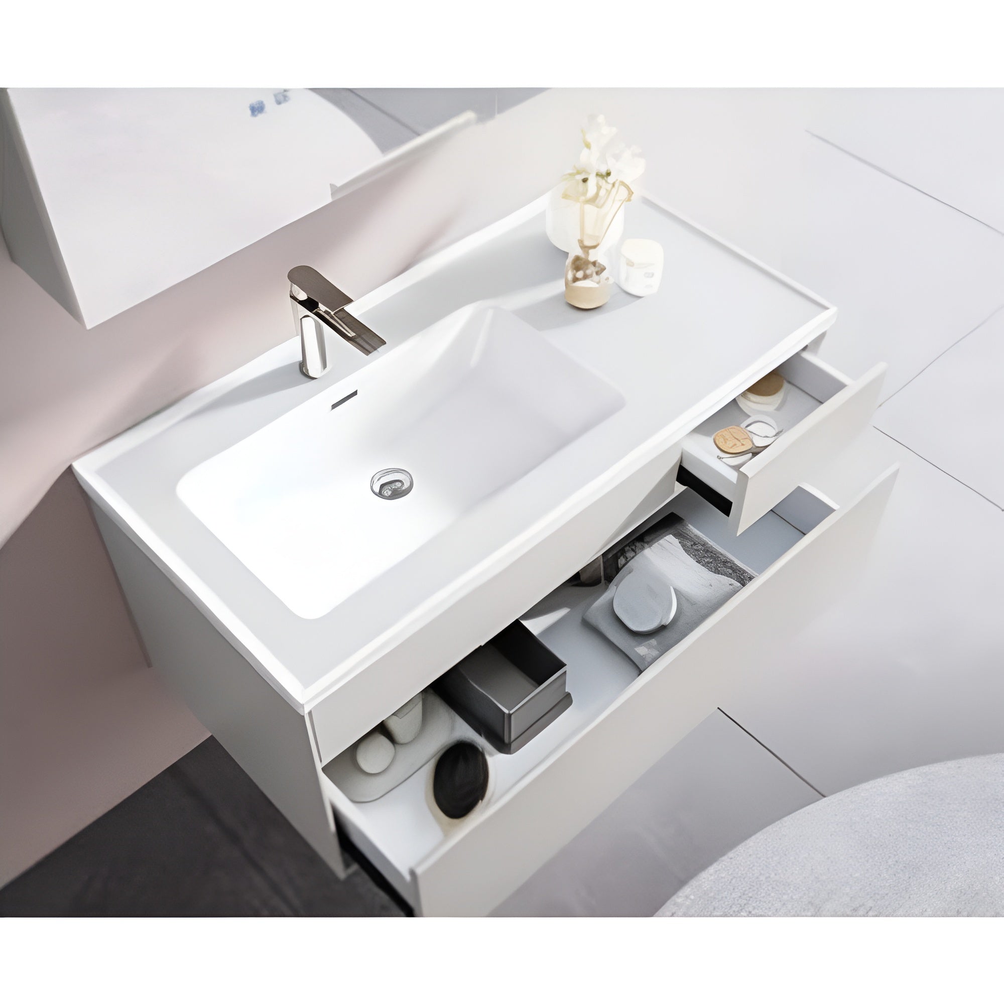 Stainless Steel Vanity Unit-BN322-100