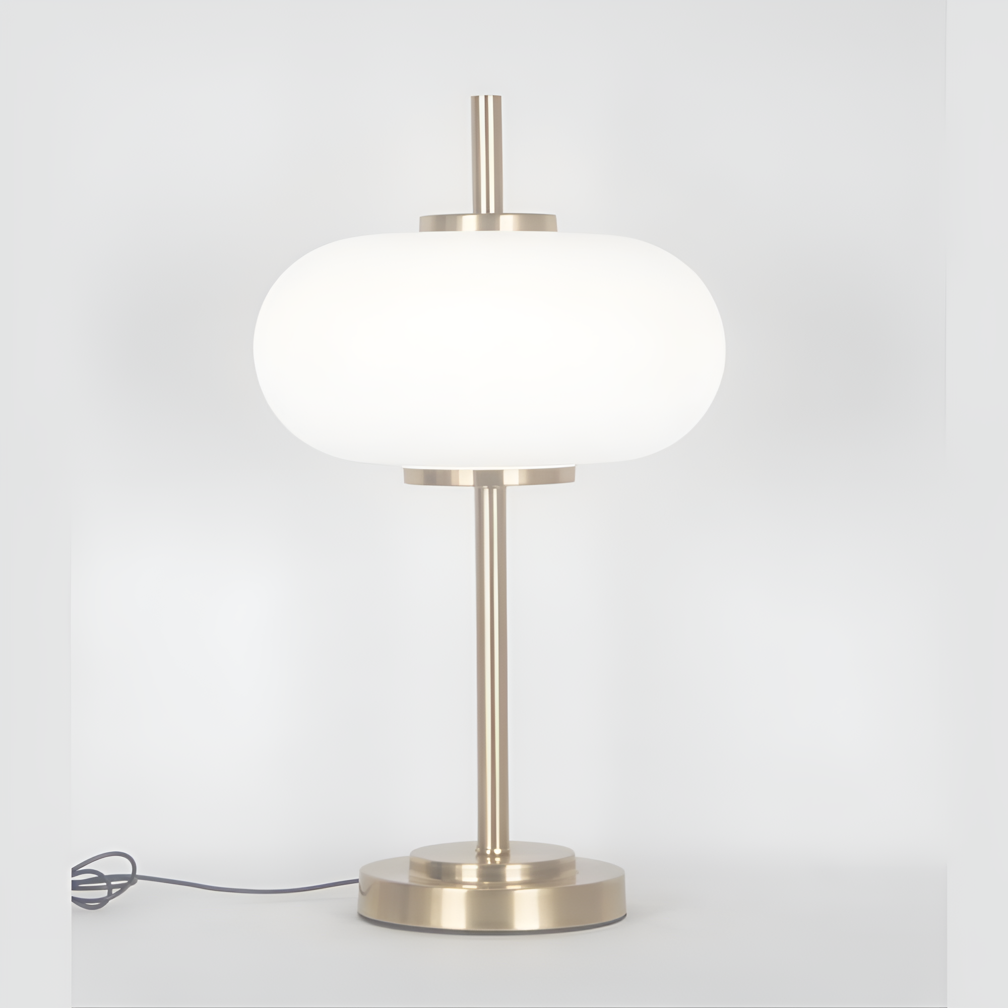 Gold Finish With White top Table Lamp-LK-23688
