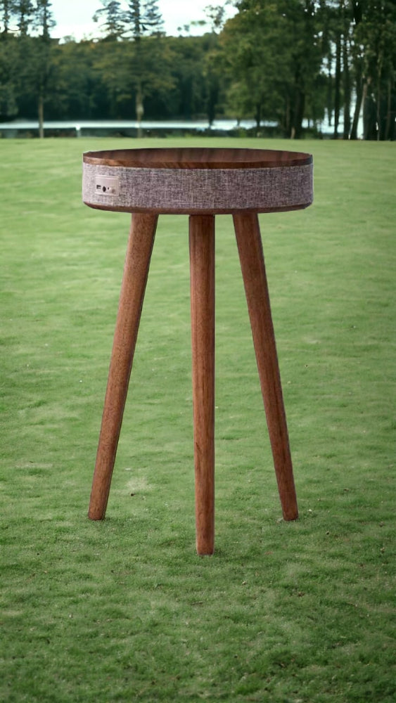 Modernistic Designed Solid Wood Side Smart Table