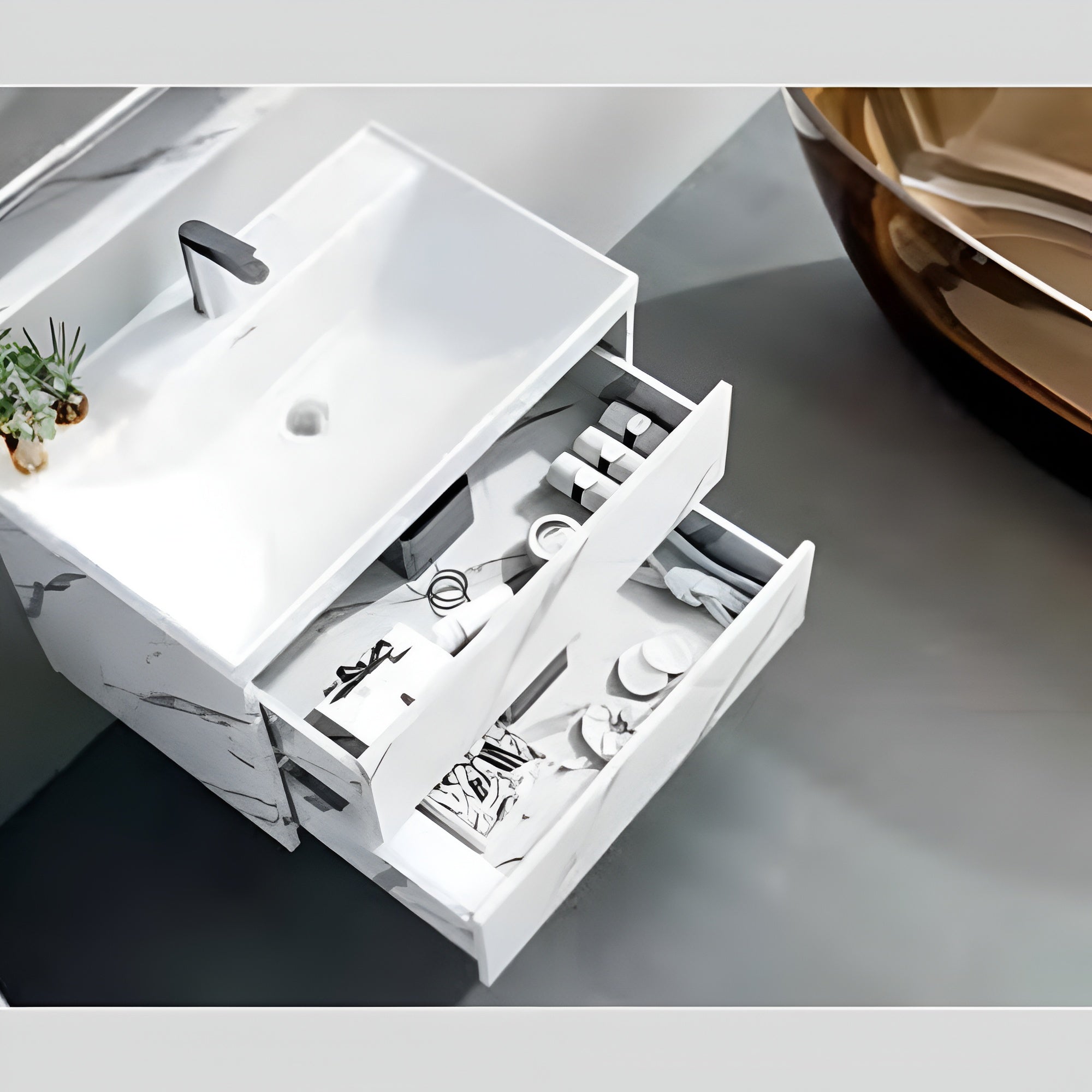 High-Density PVC Vanity Unit-YS909-80