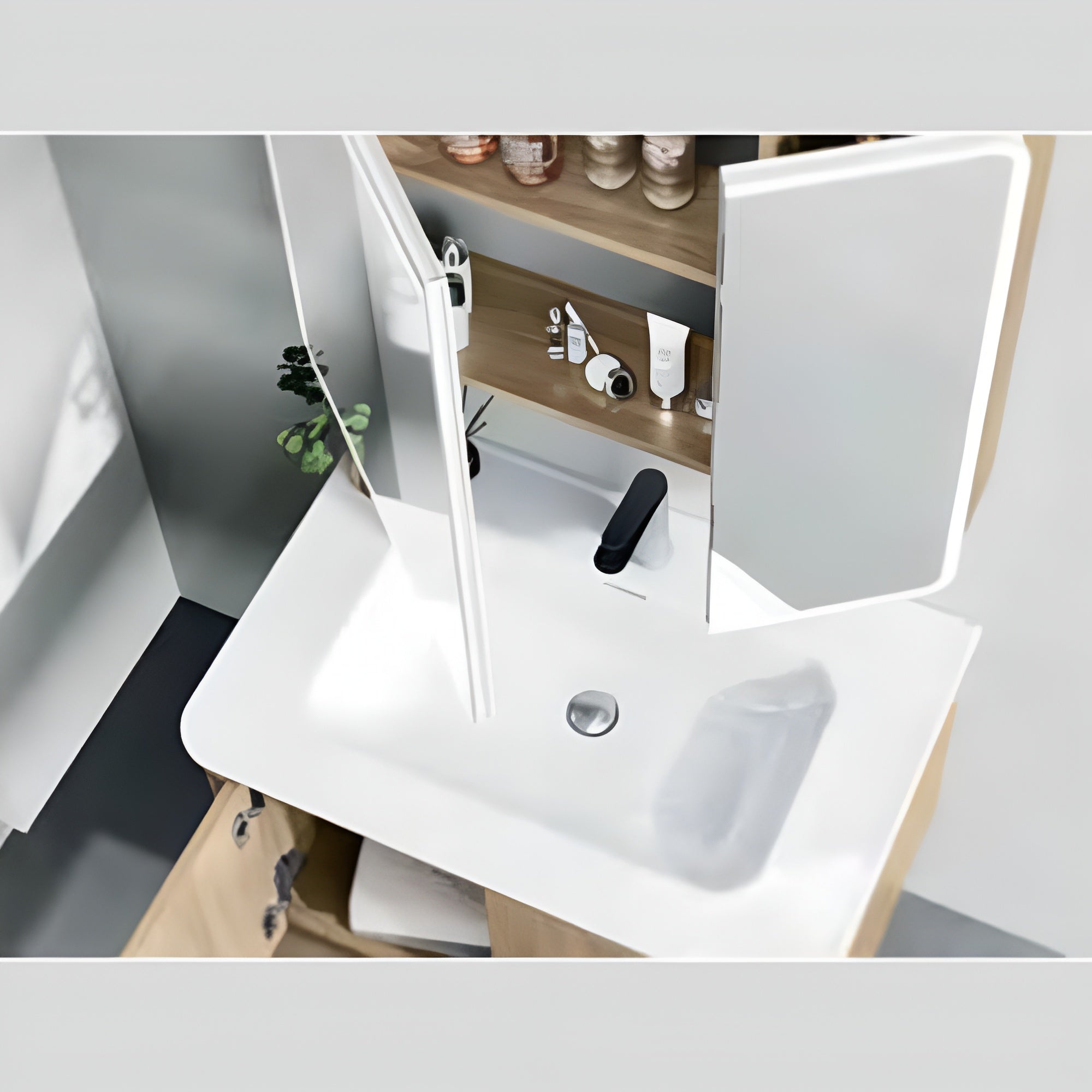 High-Density PVC Vanity Unit-YS910-60