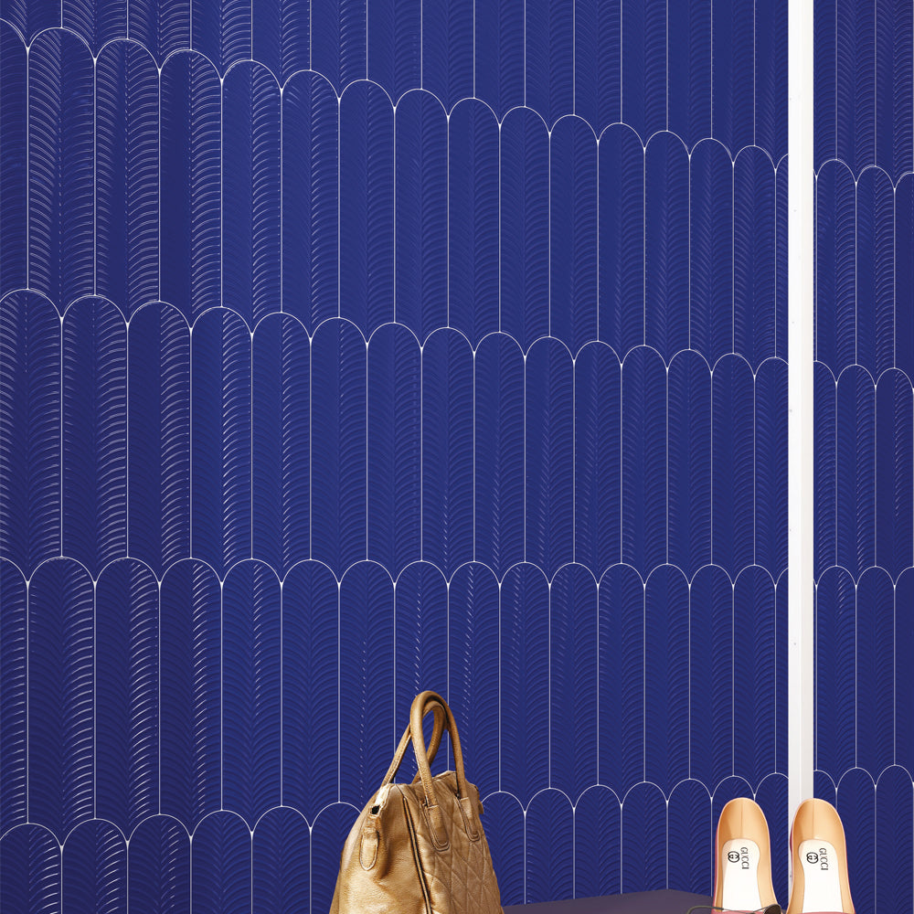FEATHER INDIGO BLUE TILES