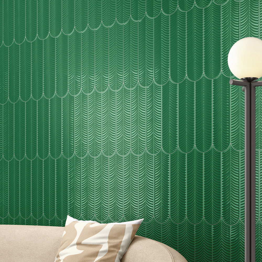 FEATHER EMERALD SHINE TILES