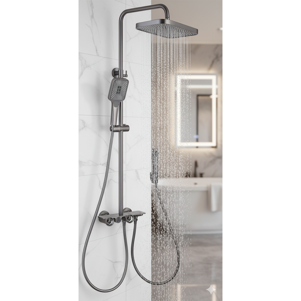 4 Functions Waterfall Top Rain Shower