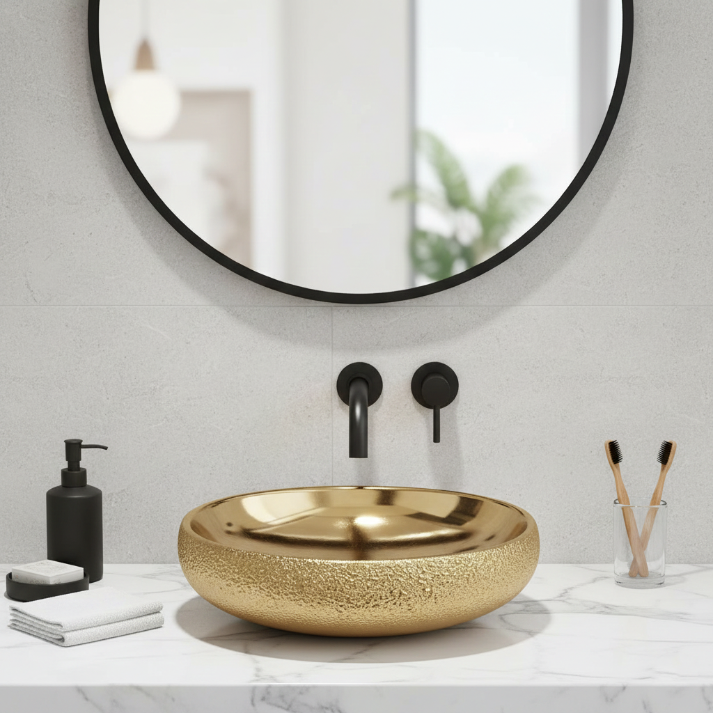 Rose Gold Designer Wash Basin