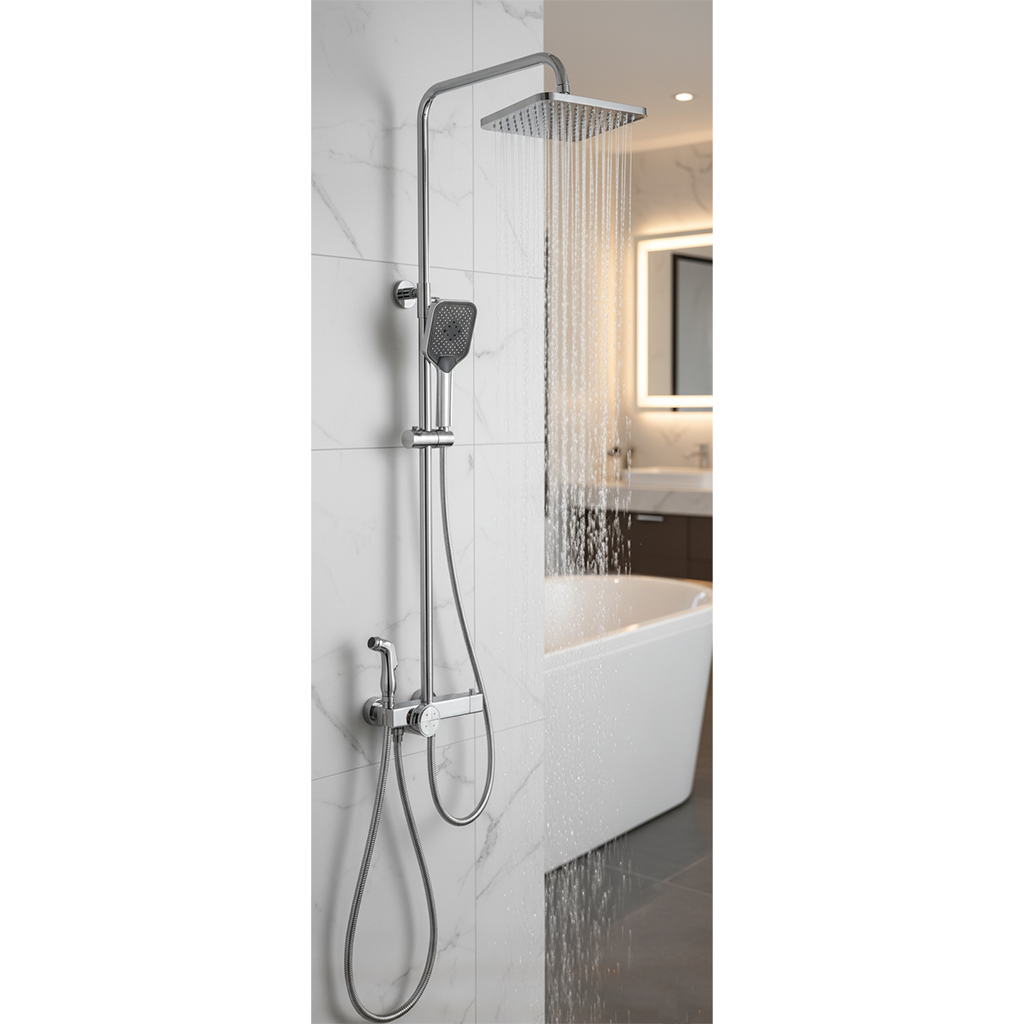 4 Functions Waterfall Top Rain Shower