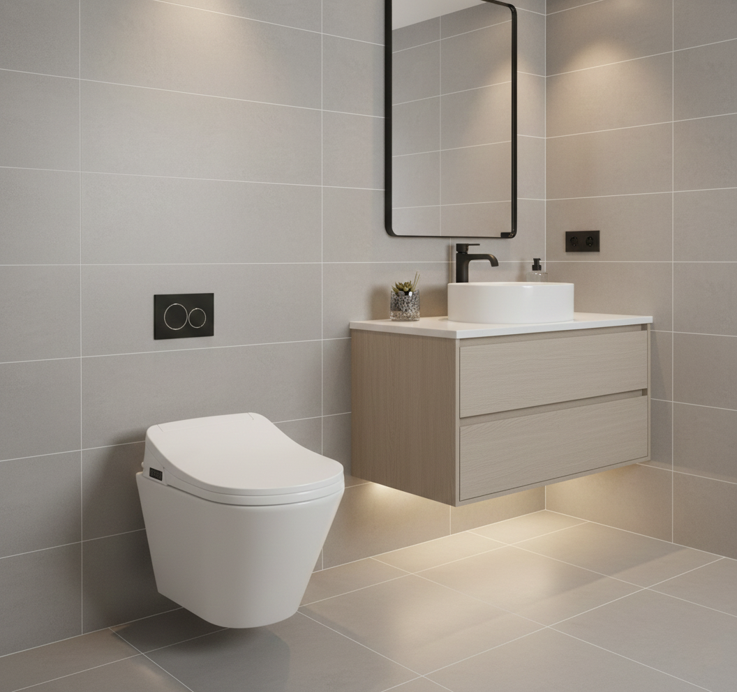 E Clenz Wall Mounted Water Closet