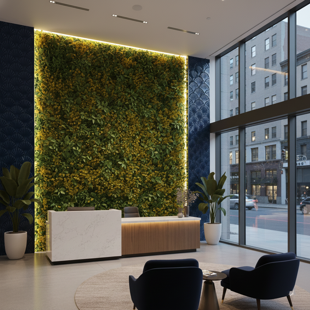 Green Square Mat vertical Green Wall