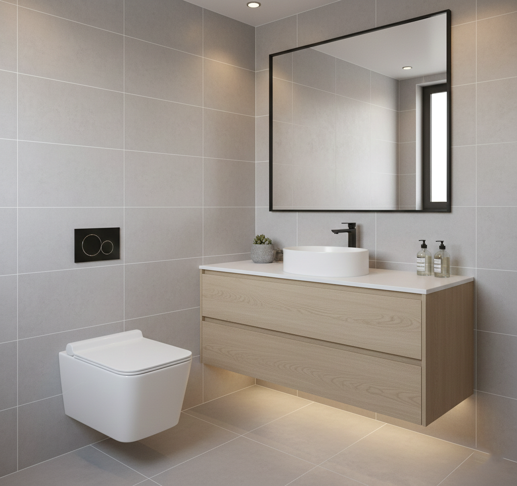 Ebello Rimless Wall Mounted Closet