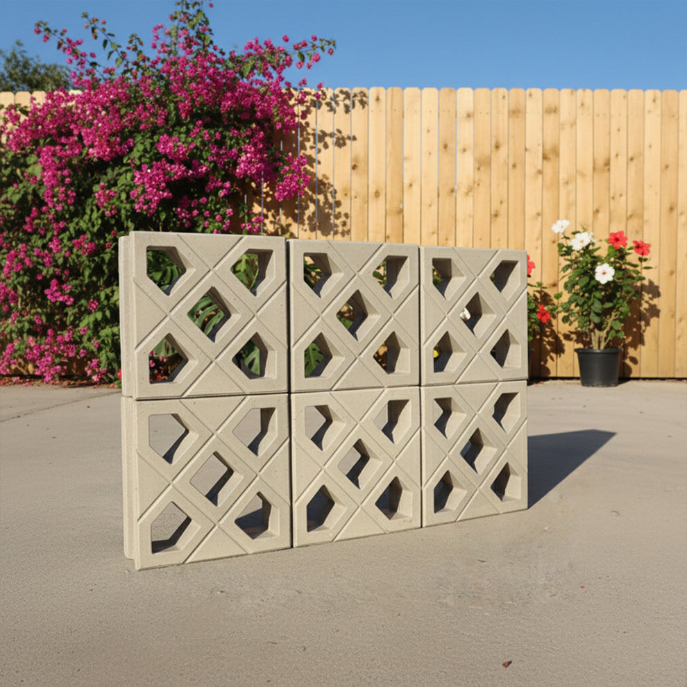 Geometric pattern breeze block jali – Dconcept