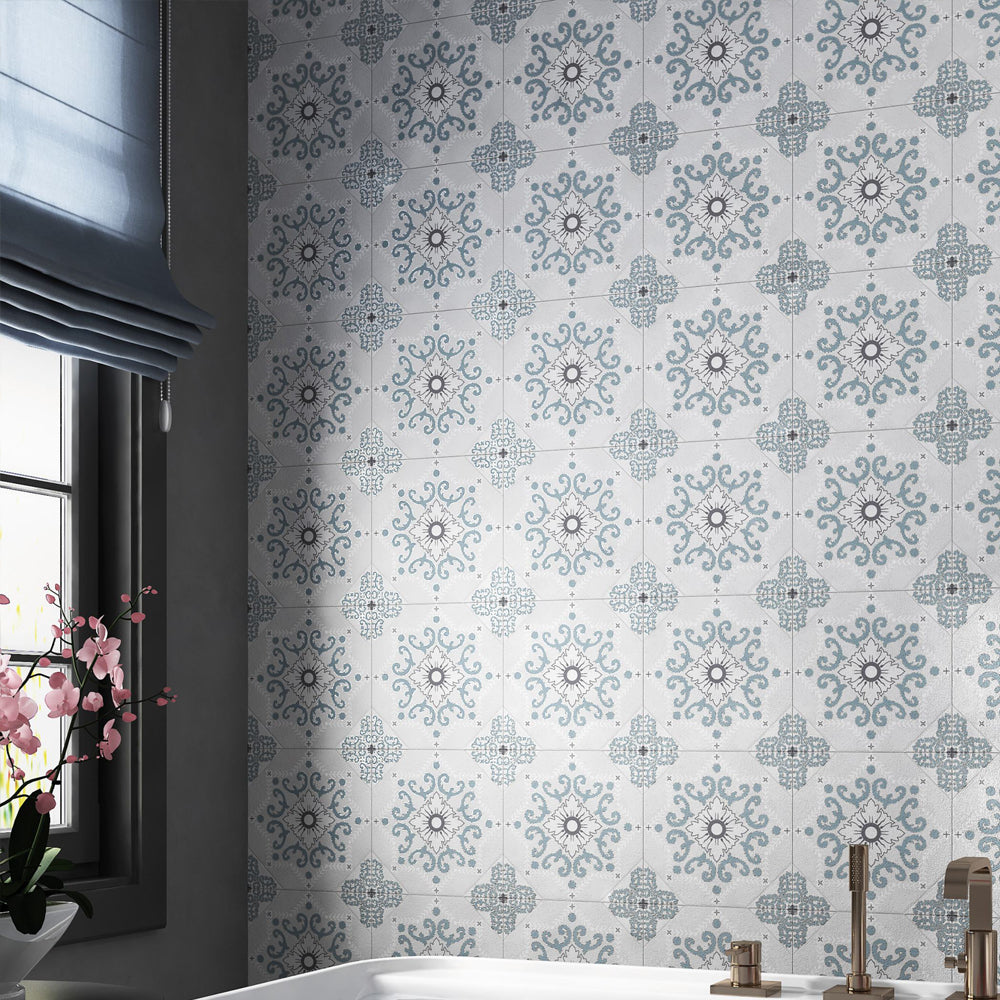 Elisa White Moroccan series tile