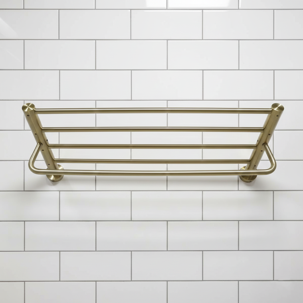 Brush Gold Finish Towel Shlef-8720