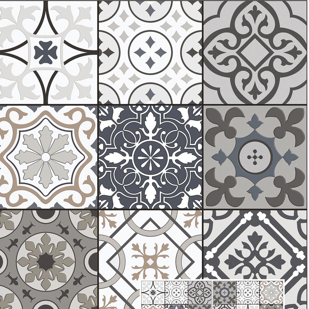 Bizzare Grey  Moroccan series tile