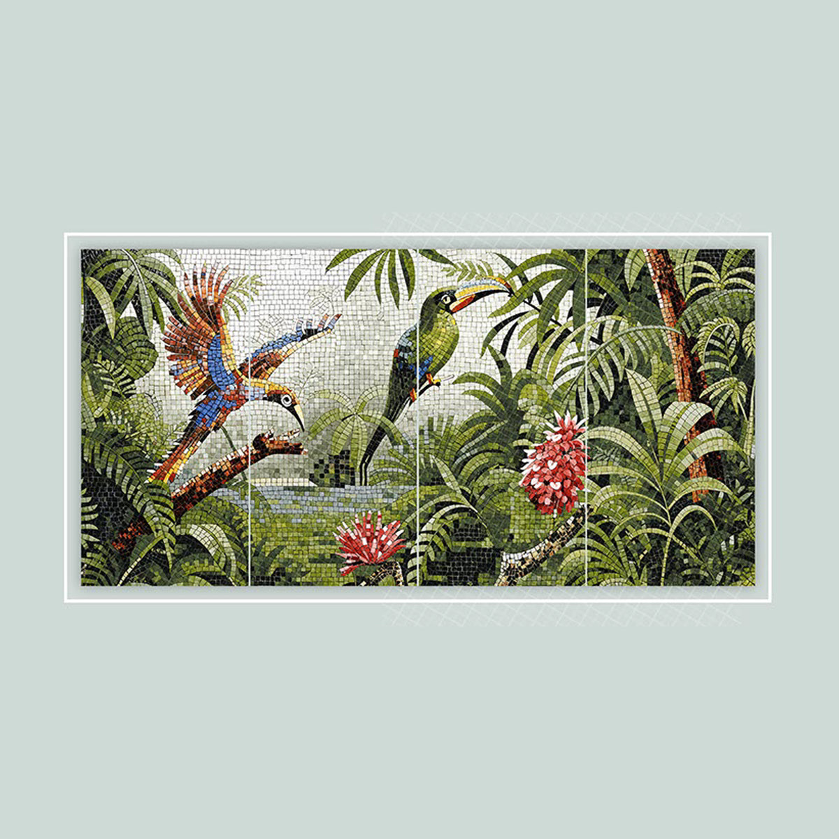 Forest Bird Granula Mosaic Tile