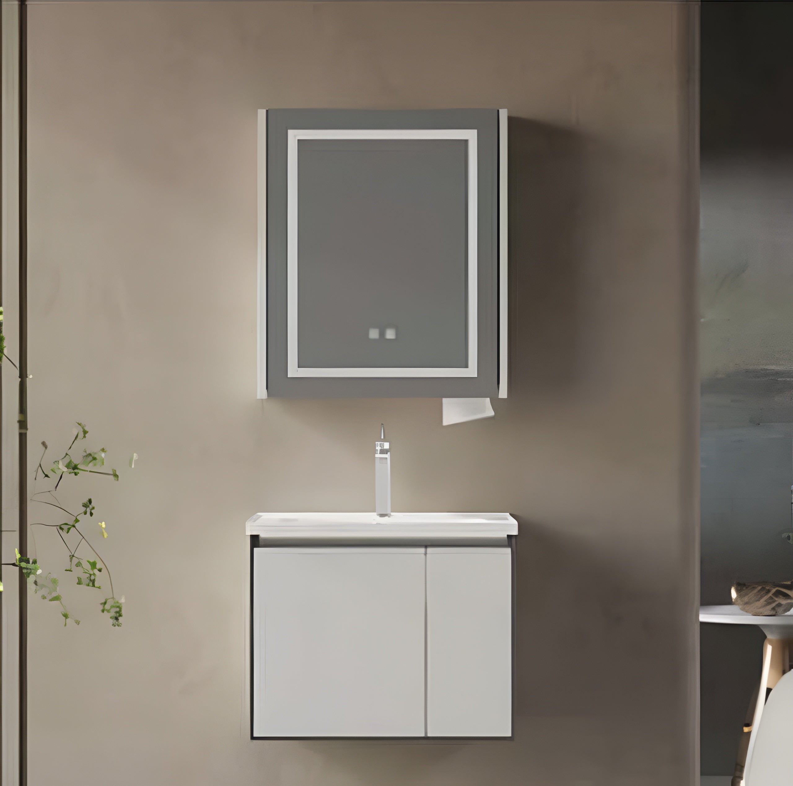 Stainless Steel Vanity Unit-112-60