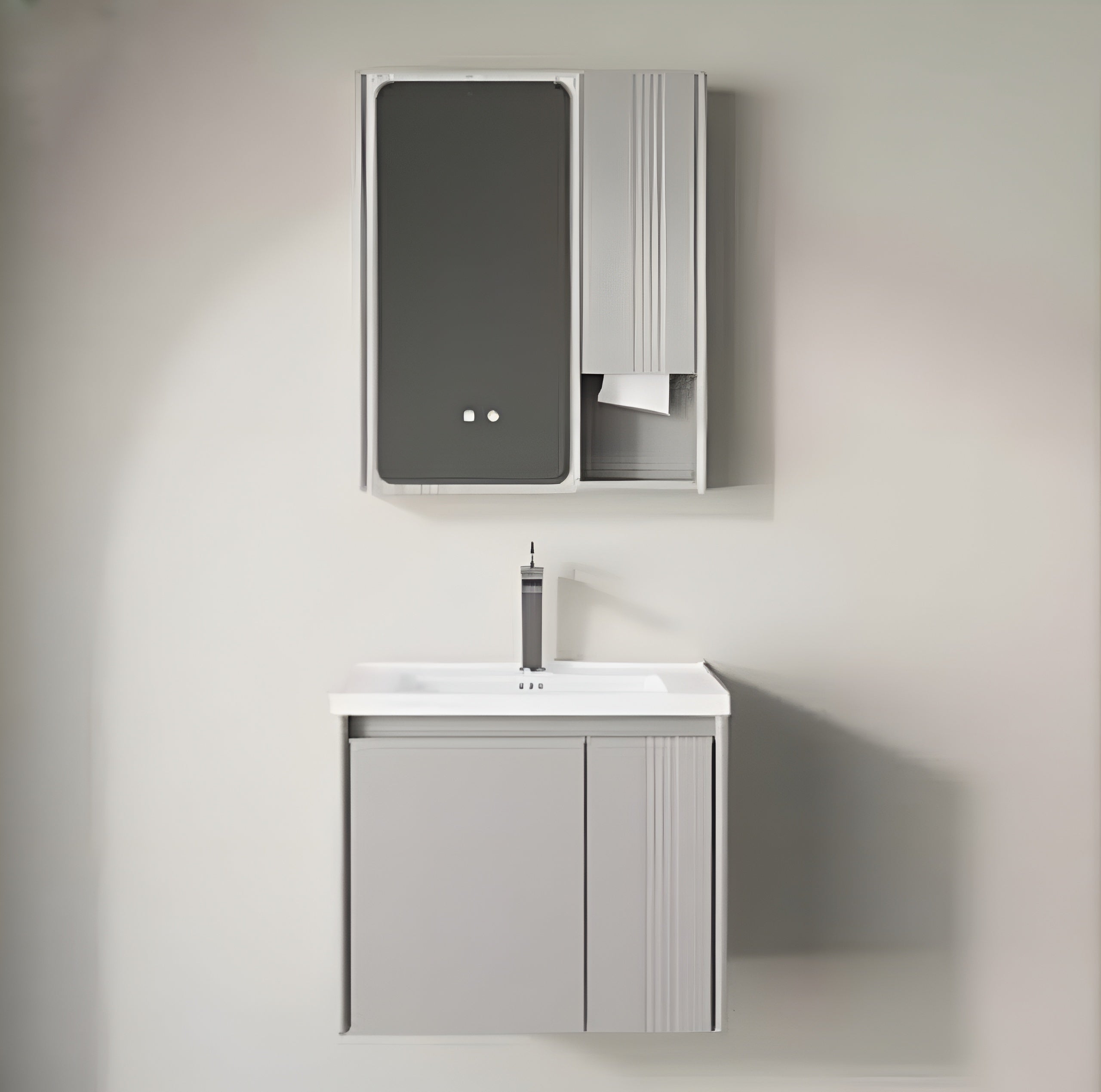 Stainless Steel Vanity Unit-115-60