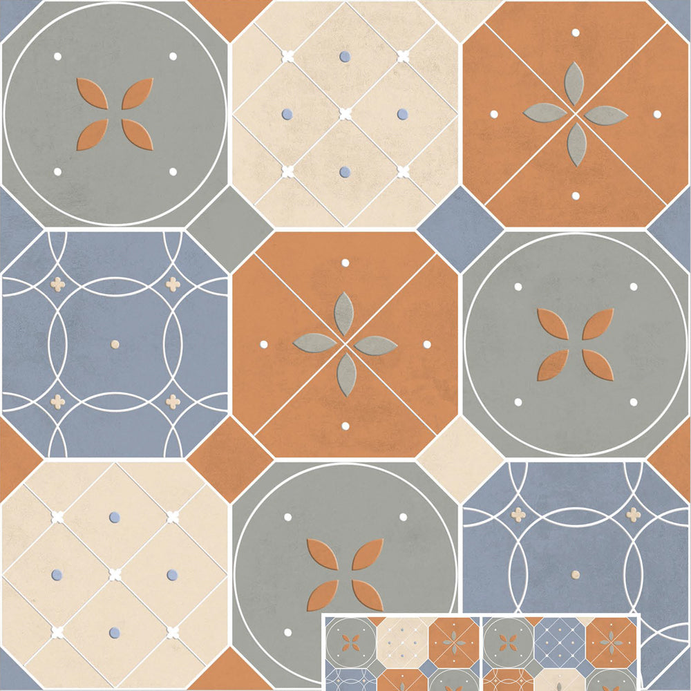 Cromatic Multi  Moroccan series tile