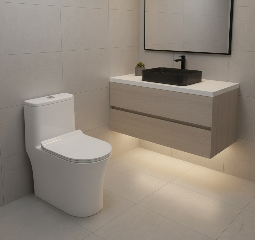 RIMLESS & 3D SYPHONIC FLUSHING FABIO S-220 One Piece Closet