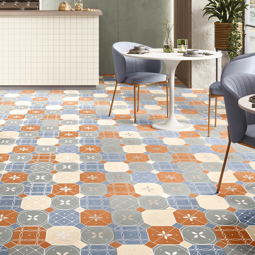 Cromatic Multi  Moroccan series tile