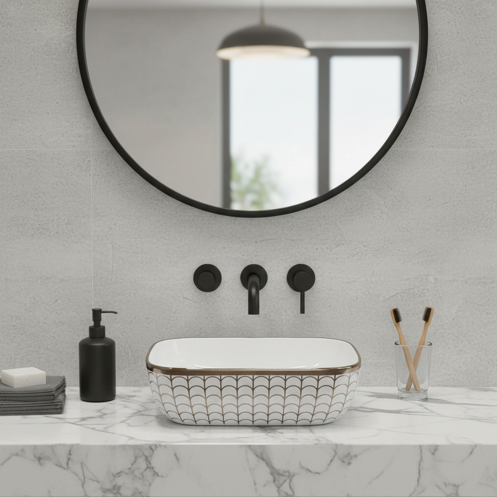 Rose Gold Designer Wash Basin