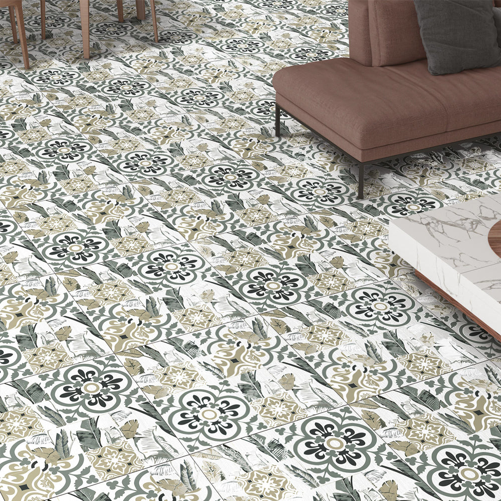 Dazzle Green Moroccan series tile